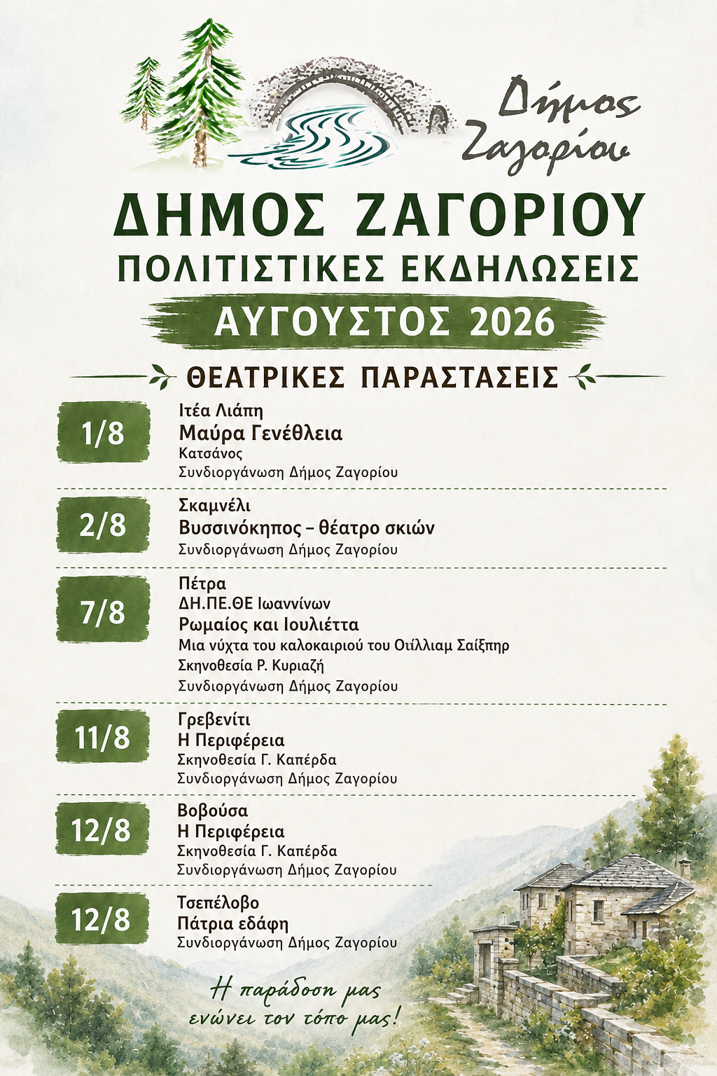 θεατρικές παραστάσεις